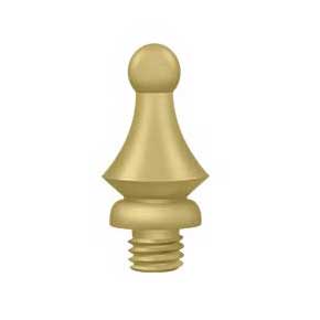 Deltana [DSWT4] Solid Brass Door Butt Hinge Finial - Windsor - Brushed Brass Finish - 1/2" Dia.
