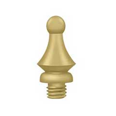 Deltana [DSWT4] Solid Brass Door Butt Hinge Finial - Windsor - Brushed Brass Finish - 1/2&quot; Dia.