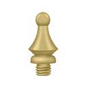 Deltana [DSWT4] Solid Brass Door Butt Hinge Finial - Windsor - Brushed Brass Finish - 1/2" Dia.