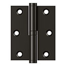 Deltana [DSBLO3025U10B-LH] Solid Brass Door Lift Off Hinge - Left Hand - Oil Rubbed Bronze Finish  - 3&quot; H x 2 1/2&quot; W
