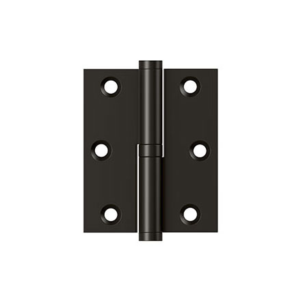 Deltana [DSBLO3025U10B-RH] Solid Brass Door Lift Off Hinge - Right Hand - Oil Rubbed Bronze Finish  - 3&quot; H x 2 1/2&quot; W