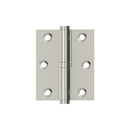 Deltana [DSBLO3025U14-RH] Solid Brass Door Lift Off Hinge - Right Hand - Polished Nickel Finish  - 3&quot; H x 2 1/2&quot; W