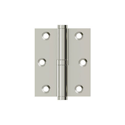 Deltana [DSBLO3025U14-RH] Solid Brass Door Lift Off Hinge - Right Hand - Polished Nickel Finish  - 3" H x 2 1/2" W