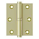 Deltana [DSBLO3025U3UNL-LH] Solid Brass Door Lift Off Hinge - Left Hand - Polished Brass Unlacquered Finish  - 3" H x 2 1/2" W