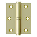 Deltana [DSBLO3025U3UNL-RH] Solid Brass Door Lift Off Hinge - Right Hand - Polished Brass Unlacquered Finish  - 3&quot; H x 2 1/2&quot; W