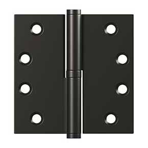 Deltana [DSBLO410B-RH] Solid Brass Door Lift Off Hinge - Right Hand - Oil Rubbed Bronze Finish - 4" H x 4" W