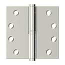 Deltana [DSBLO414-RH] Solid Brass Door Lift Off Hinge - Right Hand - Polished Nickel Finish  - 4" H x 4" W