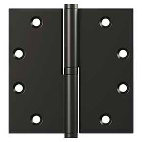Deltana [DSBLO4510B-RH] Solid Brass Door Lift Off Hinge - Right Hand - Oil Rubbed Bronze Finish - 4 1/2" H x 4 1/2" W