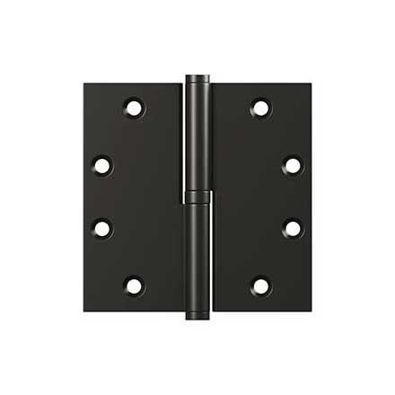 Deltana [DSBLO4510B-RH] Solid Brass Door Lift Off Hinge - Right Hand - Oil Rubbed Bronze Finish  - 4 1/2" H x 4 1/2" W