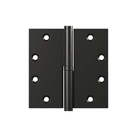 Deltana [DSBLO4510B-LH] Solid Brass Door Lift Off Hinge - Left Hand - Oil Rubbed Bronze Finish  - 4 1/2&quot; H x 4 1/2&quot; W