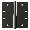 Deltana [DSBLO4510B-LH] Solid Brass Door Lift Off Hinge - Left Hand - Oil Rubbed Bronze Finish  - 4 1/2" H x 4 1/2" W