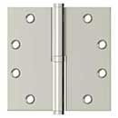 Deltana [DSBLO4514-RH] Solid Brass Door Lift Off Hinge - Right Hand - Polished Nickel Finish  - 4 1/2" H x 4 1/2" W