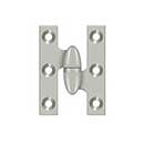 Deltana [OK2015U15-R] Solid Brass Door Olive Knuckle Hinge - Right Handed - Brushed Nickel Finish - Pair - 2" H x 1 1/2" W