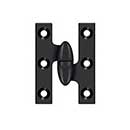 Deltana [OK2015U19-R] Solid Brass Door Olive Knuckle Hinge - Right Handed - Paint Black Finish - 2&quot; H x 1 1/2&quot; W