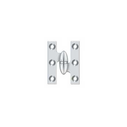 Deltana [OK2015U26-R] Solid Brass Door Olive Knuckle Hinge - Right Handed - Polished Chrome Finish - 2&quot; H x 1 1/2&quot; W