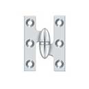 Deltana [OK2015U26-R] Solid Brass Door Olive Knuckle Hinge - Right Handed - Polished Chrome Finish - Pair - 2&quot; H x 1 1/2&quot; W