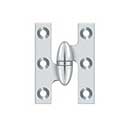 Deltana [OK2015U26-L] Solid Brass Door Olive Knuckle Hinge - Left Handed - Polished Chrome Finish - 2" H x 1 1/2" W