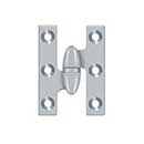 Deltana [OK2015U26D-L] Solid Brass Door Olive Knuckle Hinge - Left Handed - Brushed Chrome Finish - 2&quot; H x 1 1/2&quot; W