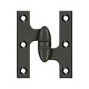 Deltana [OK3025B10B-R] Solid Brass Door Olive Knuckle Hinge - Right Handed - Oil Rubbed Bronze Finish - 3&quot; H x 2 1/2&quot; W