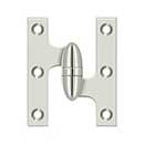 Deltana [OK3025B14-R] Solid Brass Door Olive Knuckle Hinge - Right Handed - Polished Nickel Finish - 3&quot; H x 2 1/2&quot; W