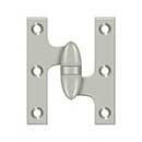 Deltana [OK3025B15-R] Solid Brass Door Olive Knuckle Hinge - Right Handed - Brushed Nickel Finish - Pair - 3&quot; H x 2 1/2&quot; W