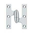 Deltana [OK3025B26-R] Solid Brass Door Olive Knuckle Hinge - Right Handed - Polished Chrome Finish - 3&quot; H x 2 1/2&quot; W