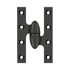Deltana [OK5032B10B-R] Solid Brass Door Olive Knuckle Hinge - Right Handed - Oil Rubbed Bronze Finish - Pair - 5&quot; H x 3 1/4&quot; W