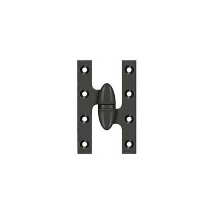 Deltana [OK5032B10B-R] Solid Brass Door Olive Knuckle Hinge - Right Handed - Oil Rubbed Bronze Finish - Pair - 5&quot; H x 3 1/4&quot; W
