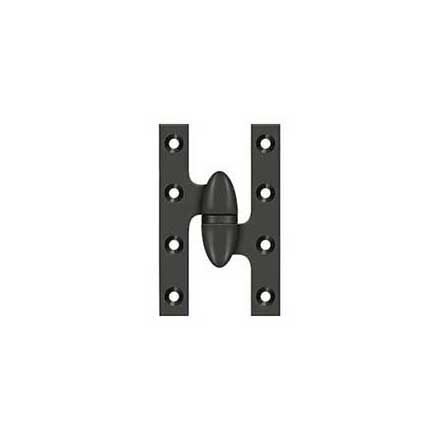 Deltana [OK5032B10B-R] Solid Brass Door Olive Knuckle Hinge - Right Handed - Oil Rubbed Bronze Finish - 5&quot; H x 3 1/4&quot; W