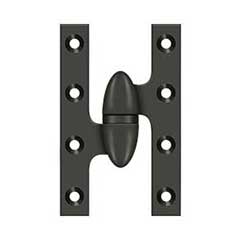 Deltana [OK5032B10B-L] Solid Brass Door Olive Knuckle Hinge - Left Handed - Oil Rubbed Bronze Finish - Pair - 5&quot; H x 3 1/4&quot; W