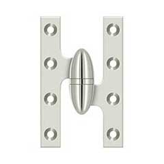Deltana [OK5032B14-R] Solid Brass Door Olive Knuckle Hinge - Right Handed - Polished Nickel Finish - 5&quot; H x 3 1/4&quot; W