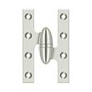 Deltana [OK5032B14-R] Solid Brass Door Olive Knuckle Hinge - Right Handed - Polished Nickel Finish - 5&quot; H x 3 1/4&quot; W