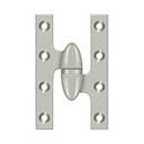 Deltana [OK5032B15-R] Solid Brass Door Olive Knuckle Hinge - Right Handed - Brushed Nickel Finish - 5&quot; H x 3 1/4&quot; W