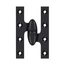 Deltana [OK5032B19-R] Solid Brass Door Olive Knuckle Hinge - Right Handed - Paint Black Finish - Pair - 5" H x 3 1/4" W