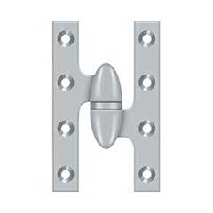 Deltana [OK5032B26D-R] Solid Brass Door Olive Knuckle Hinge - Right Handed - Brushed Chrome Finish - 5&quot; H x 3 1/4&quot; W