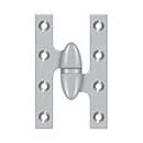 Deltana [OK5032B26D-R] Solid Brass Door Olive Knuckle Hinge - Right Handed - Brushed Chrome Finish - 5" H x 3 1/4" W