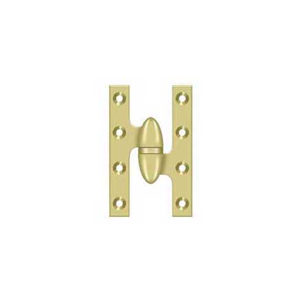 Deltana [OK5032B3-R] Solid Brass Door Olive Knuckle Hinge - Right Handed - Polished Brass Finish - 5&quot; H x 3 1/4&quot; W