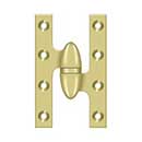 Deltana [OK5032B3-R] Solid Brass Door Olive Knuckle Hinge - Right Handed - Polished Brass Finish - 5&quot; H x 3 1/4&quot; W