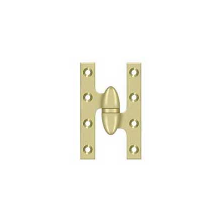 Deltana [OK5032B3UNL-R] Solid Brass Door Olive Knuckle Hinge - Right Handed - Polished Brass (Unlacquered) Finish - 5&quot; H x 3 1/4&quot; W