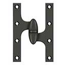 Deltana [OK6040B10B-R] Solid Brass Door Olive Knuckle Hinge - Right Handed - Oil Rubbed Bronze Finish - Pair - 6" H x 4" W