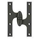 Deltana [OK6040B10B-R] Solid Brass Door Olive Knuckle Hinge - Right Handed - Oil Rubbed Bronze Finish - 6&quot; H x 4&quot; W