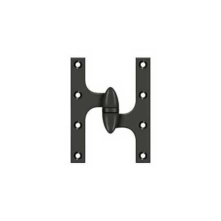 Deltana [OK6045B10B-R] Solid Brass Door Olive Knuckle Hinge - Right Handed - Oil Rubbed Bronze Finish - 6&quot; H x 4 1/2&quot; W