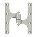 Deltana [OK6050B15-R] Solid Brass Door Olive Knuckle Hinge - Right Handed - Brushed Nickel Finish - 6&quot; H x 5&quot; W