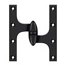 Deltana [OK6050B19-R] Solid Brass Door Olive Knuckle Hinge - Right Handed - Paint Black Finish - 6&quot; H x 5&quot; W