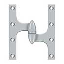 Deltana [OK6050B26D-R] Solid Brass Door Olive Knuckle Hinge - Right Handed - Brushed Chrome Finish - 6&quot; H x 5&quot; W