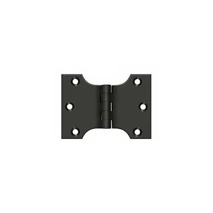 Deltana [DSPA3040U10B] Solid Brass Door Parliament Hinge - Oil Rubbed Bronze Finish - Pair - 3&quot; H x 4&quot; W