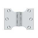Deltana [DSPA3040U26] Solid Brass Door Parliament Hinge - Polished Chrome Finish - Pair - 3&quot; H x 4&quot; W