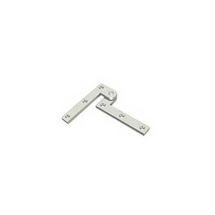 Deltana [PH35U14] Solid Brass Door Pivot Hinge - Polished Nickel Finish - Pair - 3 7/8" L