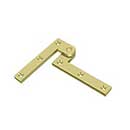 Deltana [PH35U3] Solid Brass Door Pivot Hinge - Polished Brass Finish - Pair - 3 7/8" L