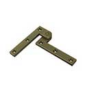 Deltana [PH35U5] Solid Brass Door Pivot Hinge - Antique Brass Finish - Pair - 3 7/8&quot; L